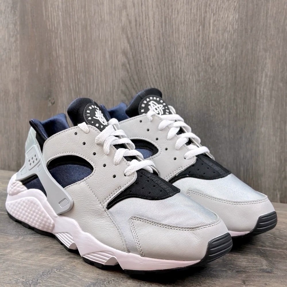Nike Air Huarache Navy Blue Gray Lace-Up Sneakers Men’s Size 7